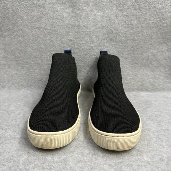 Rothys Shoes Womens Size 9.5 Black & White Chukka Casual Knit Slip On Sneakers - Picture 2 of 10